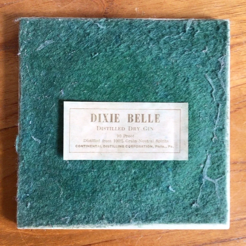 Vintage Dixie Belle Ceramic Coaster Set